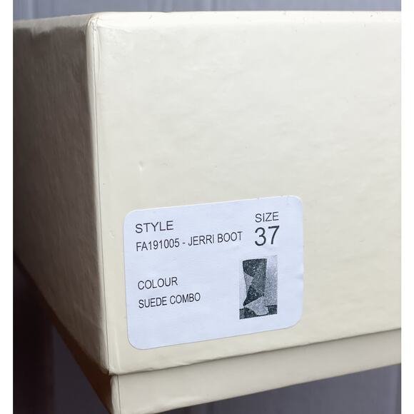 ULLA JOHNSON Jerri Suede Patchwork Tall Boots NWB US 7 $795 - Picture 9 of 12